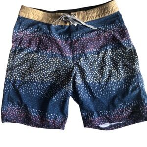 Rip Curl Mirage Navy and Multicolour Board Shorts Size 29